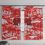 St. George Illawarra Dragons Rugby Window Curtain Graffiti Typography Urban Camo Abstract Street Style