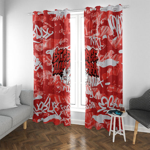 St. George Illawarra Dragons Rugby Window Curtain Graffiti Typography Urban Camo Abstract Street Style