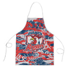 Sydney Roosters Rugby Apron Graffiti Typography Urban Camo Abstract Street Style
