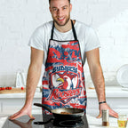 Sydney Roosters Rugby Apron Graffiti Typography Urban Camo Abstract Street Style