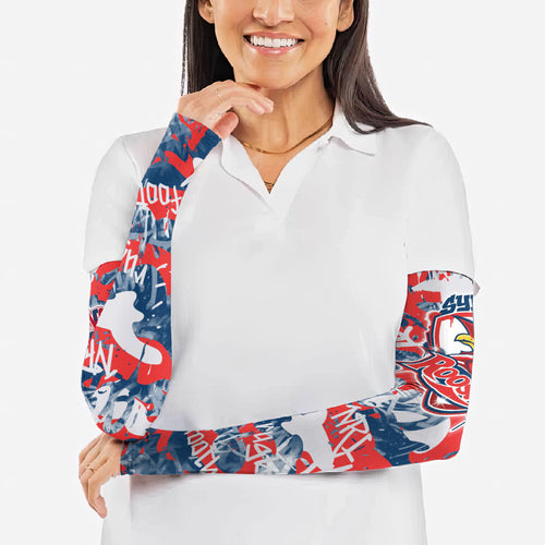 Sydney Roosters Rugby Arm Sleeves Graffiti Typography Urban Camo Abstract Street Style