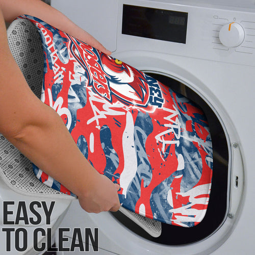 Sydney Roosters Rugby Bathroom Set Graffiti Typography Urban Camo Abstract Street Style
