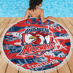 Sydney Roosters Rugby Beach Blanket Graffiti Typography Urban Camo Abstract Street Style