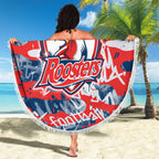 Sydney Roosters Rugby Beach Blanket Graffiti Typography Urban Camo Abstract Street Style