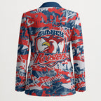 Sydney Roosters Rugby Blazer Graffiti Typography Urban Camo Abstract Street Style
