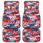 Sydney Roosters Rugby Car Mats Graffiti Typography Urban Camo Abstract Street Style