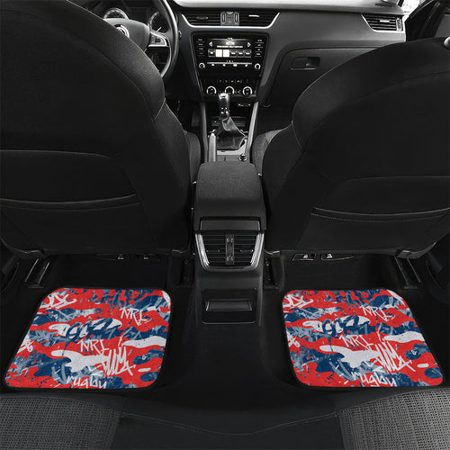 Sydney Roosters Rugby Car Mats Graffiti Typography Urban Camo Abstract Street Style