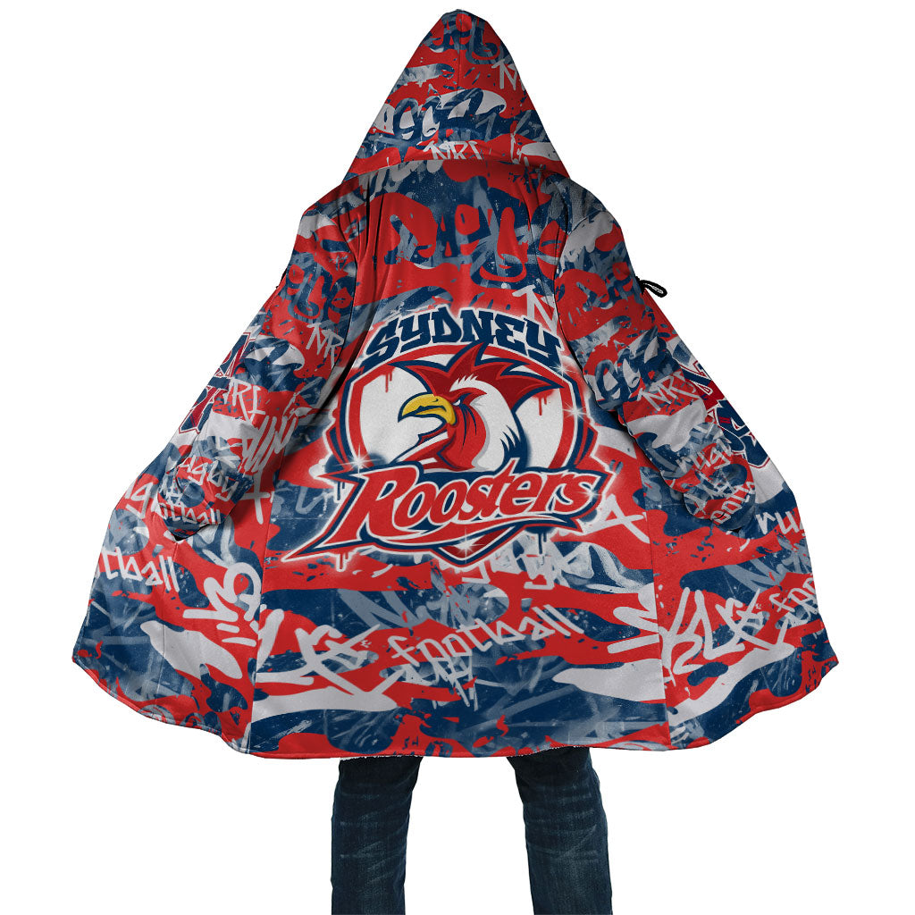Sydney Roosters Rugby Cloak Graffiti Typography Urban Camo Abstract Street Style