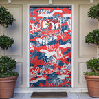 Sydney Roosters Rugby Door Cover Graffiti Typography Urban Camo Abstract Street Style