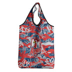 Sydney Roosters Rugby Grocery Bag Graffiti Typography Urban Camo Abstract Street Style