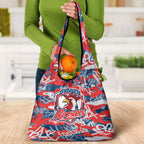 Sydney Roosters Rugby Grocery Bag Graffiti Typography Urban Camo Abstract Street Style