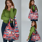 Sydney Roosters Rugby Grocery Bag Graffiti Typography Urban Camo Abstract Street Style