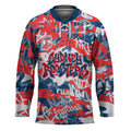 Sydney Roosters Rugby Hockey Jersey Graffiti Typography Urban Camo Abstract Street Style