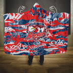 Sydney Roosters Rugby Hooded Blanket Graffiti Typography Urban Camo Abstract Street Style
