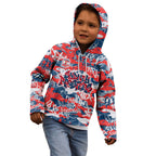 Sydney Roosters Rugby Kid Hoodie Graffiti Typography Urban Camo Abstract Street Style