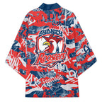 Sydney Roosters Rugby Kimono Graffiti Typography Urban Camo Abstract Street Style