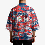 Sydney Roosters Rugby Kimono Graffiti Typography Urban Camo Abstract Street Style