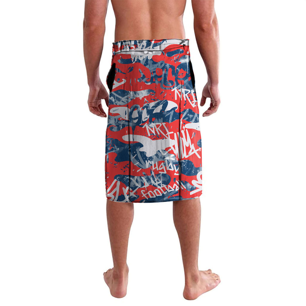 Sydney Roosters Rugby Lavalava Graffiti Typography Urban Camo Abstract Street Style