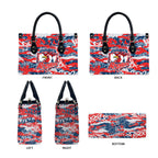 Sydney Roosters Rugby Leather Bag Graffiti Typography Urban Camo Abstract Street Style