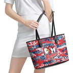 Sydney Roosters Rugby Leather Tote Bag Graffiti Typography Urban Camo Abstract Street Style