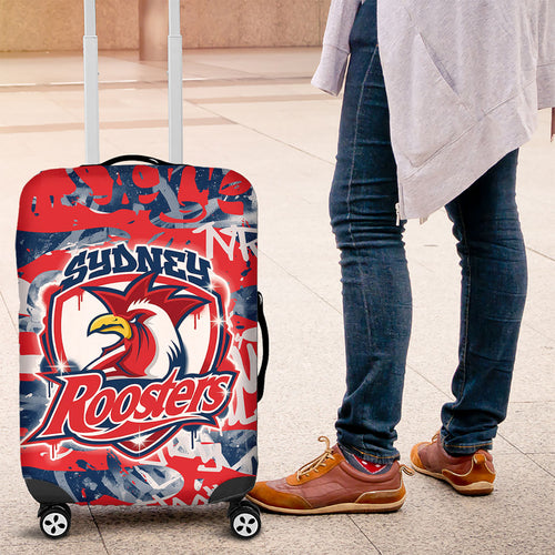 Sydney Roosters Rugby Luggage Cover Graffiti Typography Urban Camo Abstract Street Style