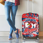 Sydney Roosters Rugby Luggage Cover Graffiti Typography Urban Camo Abstract Street Style