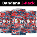 Sydney Roosters Rugby Neck Gaiter Graffiti Typography Urban Camo Abstract Street Style