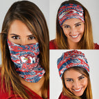 Sydney Roosters Rugby Neck Gaiter Graffiti Typography Urban Camo Abstract Street Style