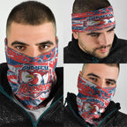 Sydney Roosters Rugby Neck Gaiter Graffiti Typography Urban Camo Abstract Street Style
