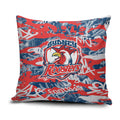 Sydney Roosters Rugby Pillow Cover Graffiti Typography Urban Camo Abstract Street Style