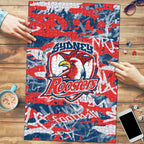 Sydney Roosters Rugby Puzzle Graffiti Typography Urban Camo Abstract Street Style