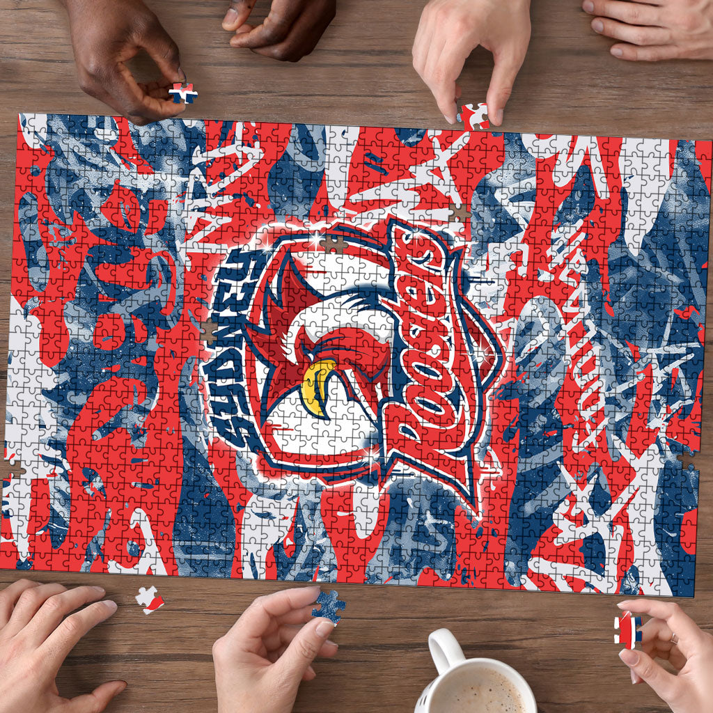 Sydney Roosters Rugby Puzzle Graffiti Typography Urban Camo Abstract Street Style