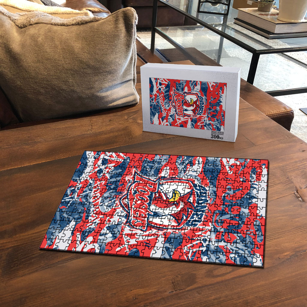 Sydney Roosters Rugby Puzzle Graffiti Typography Urban Camo Abstract Street Style