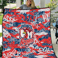Sydney Roosters Rugby Quilt Graffiti Typography Urban Camo Abstract Street Style
