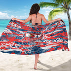 Sydney Roosters Rugby Sarong Graffiti Typography Urban Camo Abstract Street Style