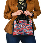 Sydney Roosters Rugby Shoulder Handbag Graffiti Typography Urban Camo Abstract Street Style
