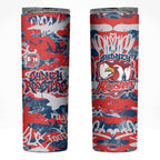 Sydney Roosters Rugby Skinny Tumbler Graffiti Typography Urban Camo Abstract Street Style
