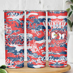 Sydney Roosters Rugby Skinny Tumbler Graffiti Typography Urban Camo Abstract Street Style
