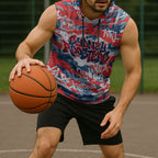 Sydney Roosters Rugby Sleeveless Hoodie Graffiti Typography Urban Camo Abstract Street Style