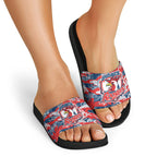 Sydney Roosters Rugby Slide Sandals Graffiti Typography Urban Camo Abstract Street Style