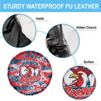 Sydney Roosters Rugby Spare Tire Cover Graffiti Typography Urban Camo Abstract Street Style