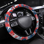 Sydney Roosters Rugby Steering Wheel Cover Graffiti Typography Urban Camo Abstract Street Style
