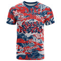 Sydney Roosters Rugby T Shirt Graffiti Typography Urban Camo Abstract Street Style