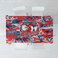 Sydney Roosters Rugby Tablecloth Graffiti Typography Urban Camo Abstract Street Style