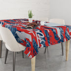 Sydney Roosters Rugby Tablecloth Graffiti Typography Urban Camo Abstract Street Style