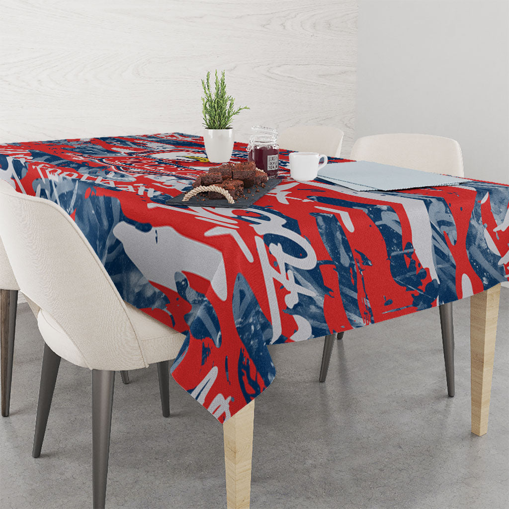 Sydney Roosters Rugby Tablecloth Graffiti Typography Urban Camo Abstract Street Style
