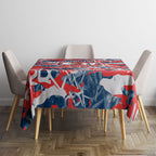 Sydney Roosters Rugby Tablecloth Graffiti Typography Urban Camo Abstract Street Style