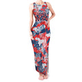 Sydney Roosters Rugby Tank Maxi Dress Graffiti Typography Urban Camo Abstract Street Style