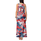 Sydney Roosters Rugby Tank Maxi Dress Graffiti Typography Urban Camo Abstract Street Style