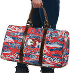 Sydney Roosters Rugby Travel Bag Graffiti Typography Urban Camo Abstract Street Style